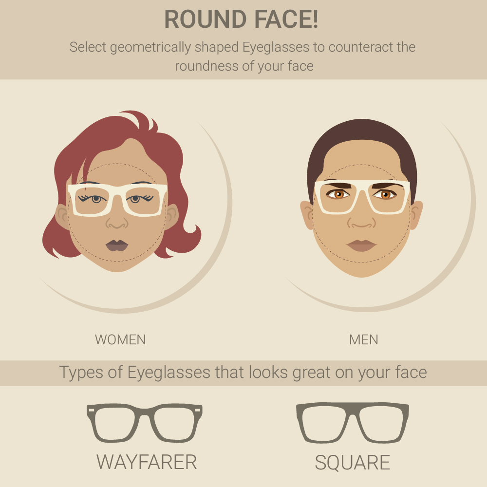 wayfarer glasses for round face